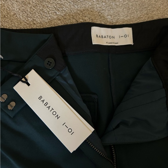 Aritzia Babaton Everett tuxedo pants green/black - Picture 3 of 4